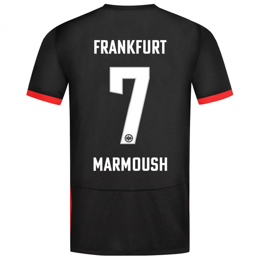 Danxen Kvinnor Omar Marmoush #7 Svart Bortatröja Matchtröjor 2024/25 Tröjor T-Tröja