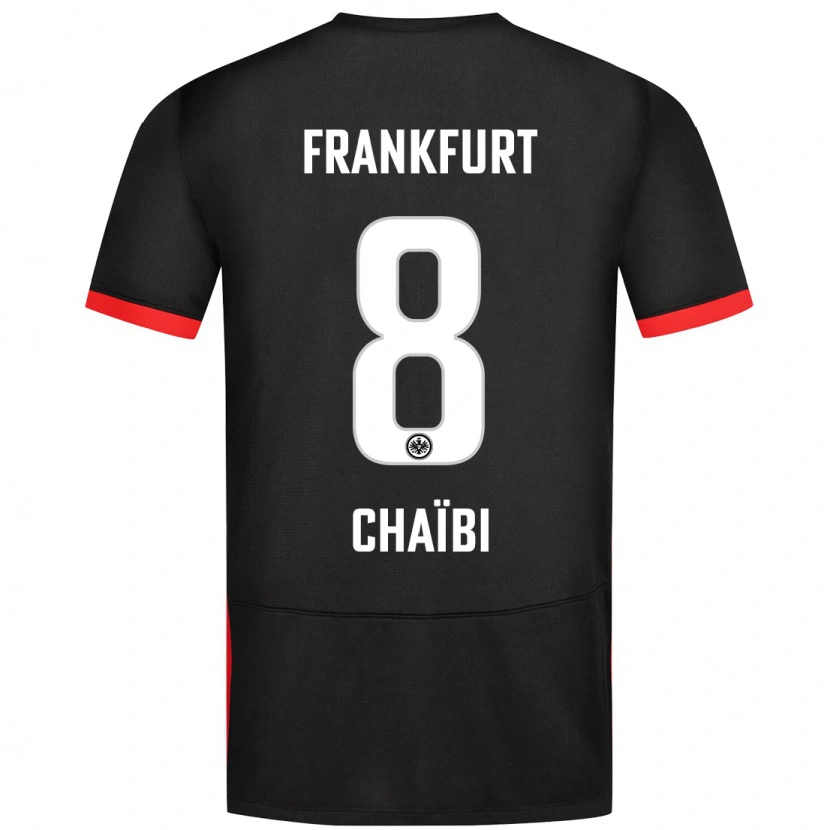 Danxen Kvinnor Farès Chaïbi #8 Svart Bortatröja Matchtröjor 2024/25 Tröjor T-Tröja