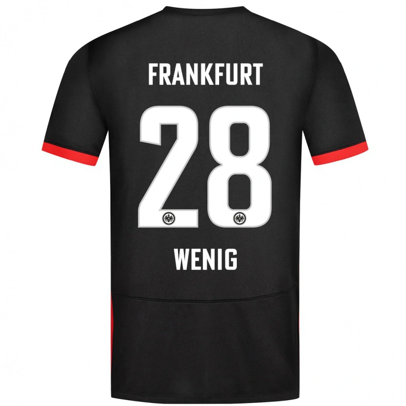 Danxen Kvinnor Marcel Wenig #28 Svart Bortatröja Matchtröjor 2024/25 Tröjor T-Tröja