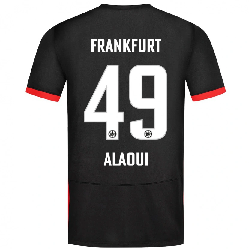 Danxen Kvinnor Anas Alaoui #49 Svart Bortatröja Matchtröjor 2024/25 Tröjor T-Tröja