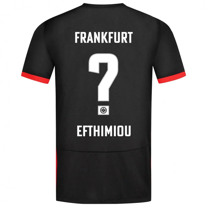Danxen Kvinnor Sissis Efthimiou #0 Svart Bortatröja Matchtröjor 2024/25 Tröjor T-Tröja