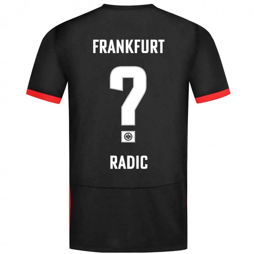 Danxen Kvinnor Luka Radic #0 Svart Bortatröja Matchtröjor 2024/25 Tröjor T-Tröja
