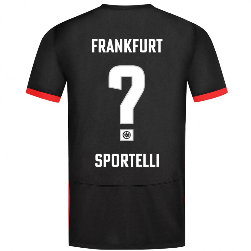 Danxen Kvinnor Flavio Sportelli #0 Svart Bortatröja Matchtröjor 2024/25 Tröjor T-Tröja