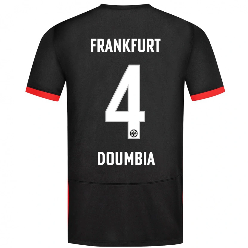 Danxen Kvinnor Fousseny Doumbia #4 Svart Bortatröja Matchtröjor 2024/25 Tröjor T-Tröja