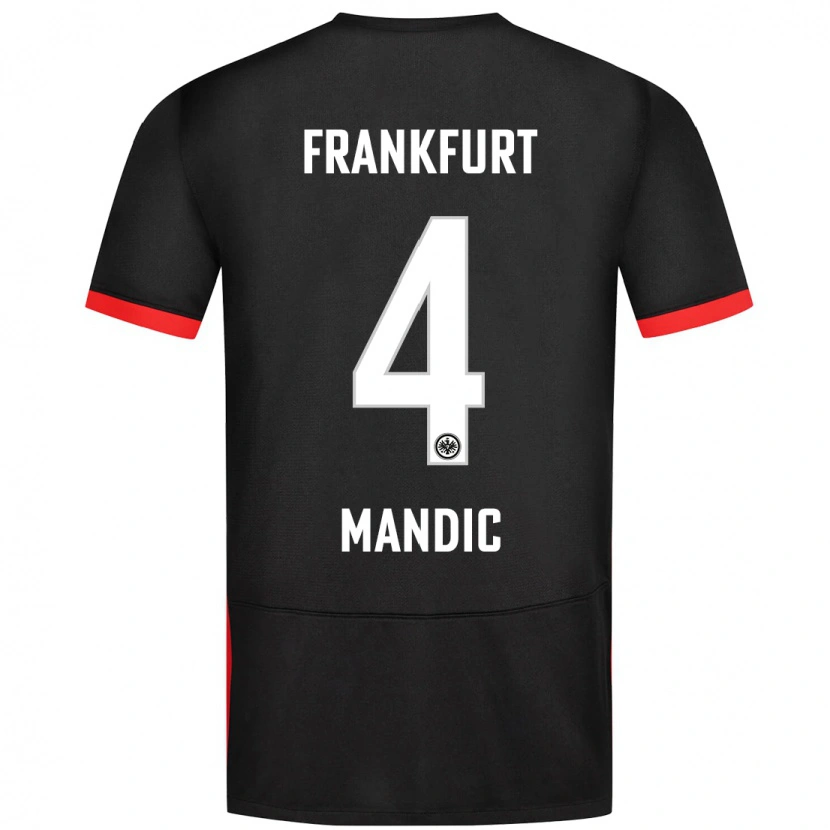 Danxen Kvinnor Kristian Mandic #4 Svart Bortatröja Matchtröjor 2024/25 Tröjor T-Tröja