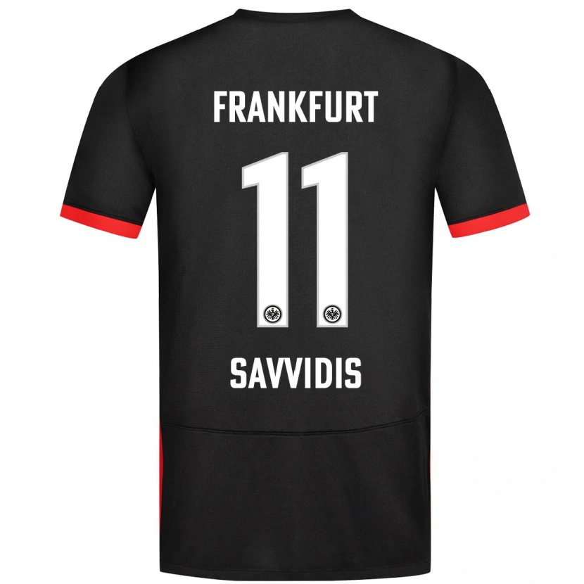 Danxen Kvinnor Rafail Savvidis #11 Svart Bortatröja Matchtröjor 2024/25 Tröjor T-Tröja