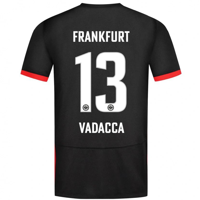 Danxen Kvinnor Gianni Vadacca #13 Svart Bortatröja Matchtröjor 2024/25 Tröjor T-Tröja