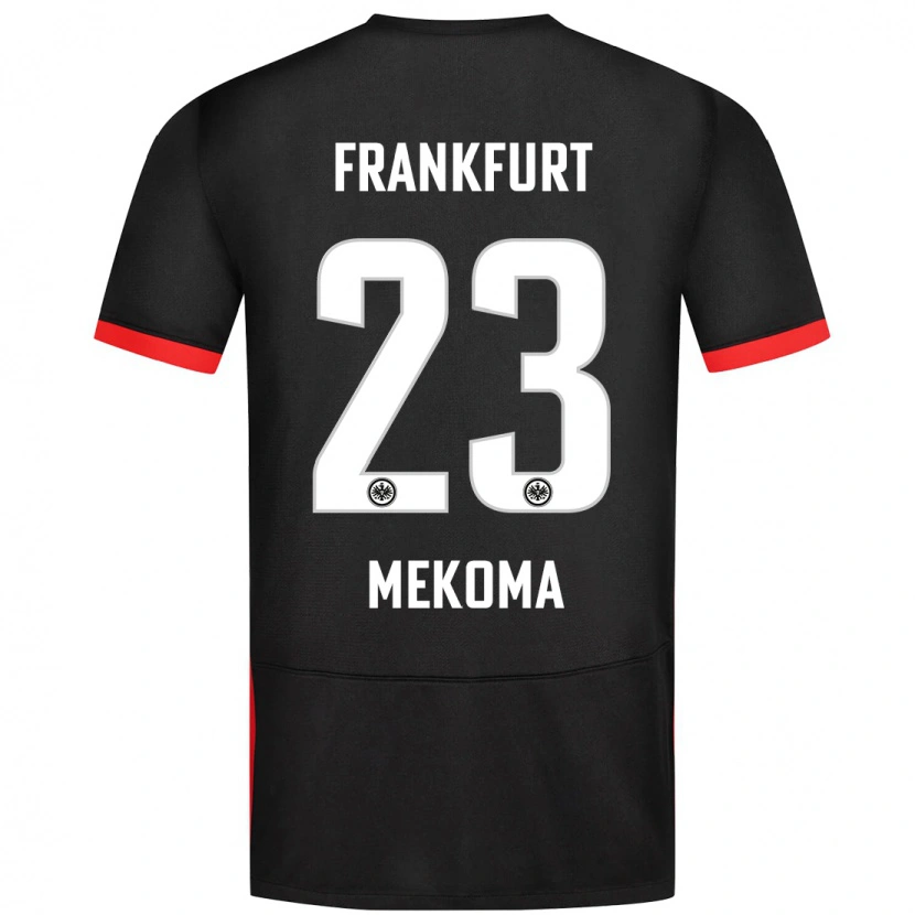 Danxen Kvinnor Jamal Mekoma #23 Svart Bortatröja Matchtröjor 2024/25 Tröjor T-Tröja