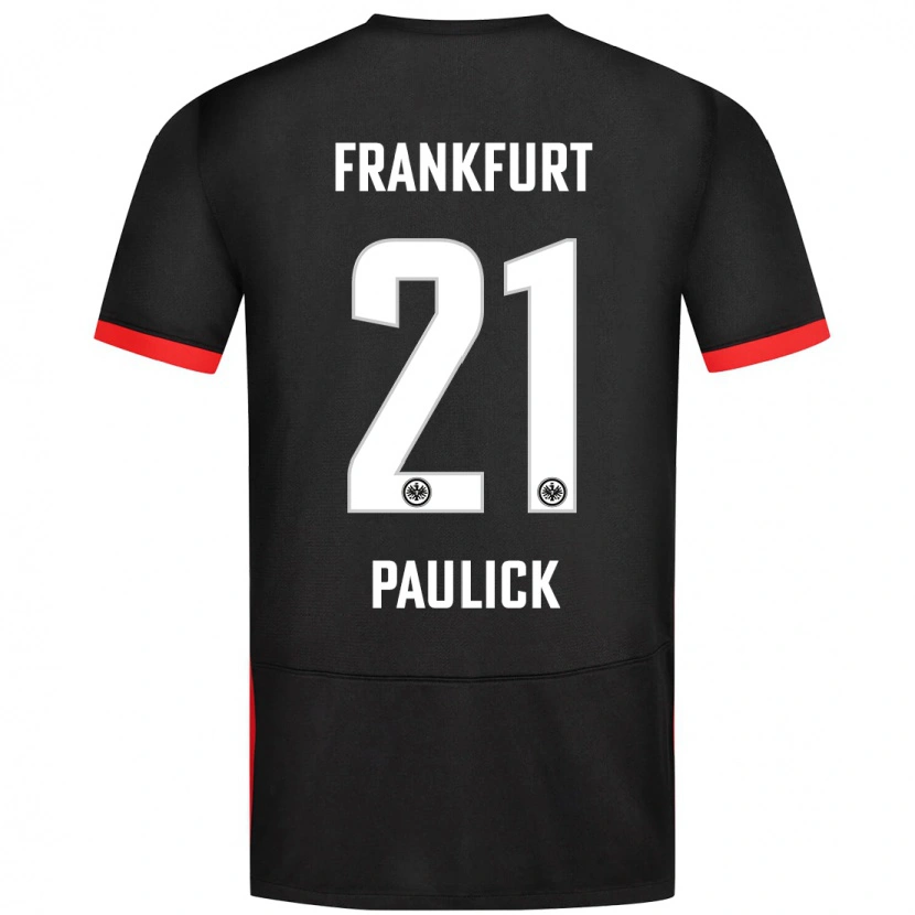 Danxen Kvinnor Lea Paulick #21 Svart Bortatröja Matchtröjor 2024/25 Tröjor T-Tröja