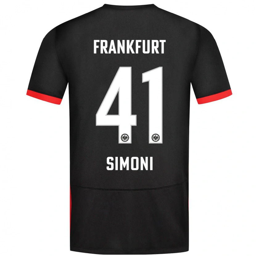 Danxen Kvinnor Simon Simoni #41 Svart Bortatröja Matchtröjor 2024/25 Tröjor T-Tröja