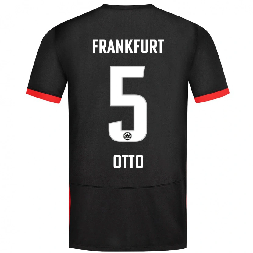 Danxen Kvinnor Fynn Otto #5 Svart Bortatröja Matchtröjor 2024/25 Tröjor T-Tröja
