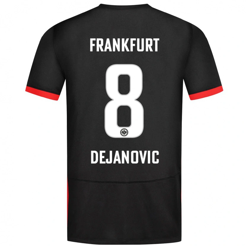 Danxen Kvinnor Daniel Dejanovic #8 Svart Bortatröja Matchtröjor 2024/25 Tröjor T-Tröja