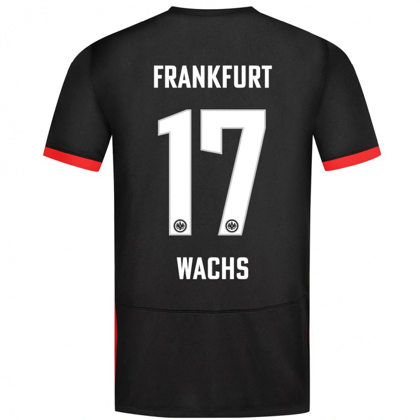 Danxen Kvinnor Marc Wachs #17 Svart Bortatröja Matchtröjor 2024/25 Tröjor T-Tröja