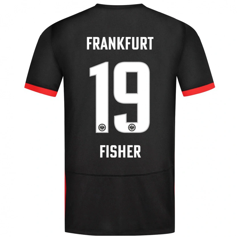 Danxen Kvinnor Ben-Luca Fisher #19 Svart Bortatröja Matchtröjor 2024/25 Tröjor T-Tröja