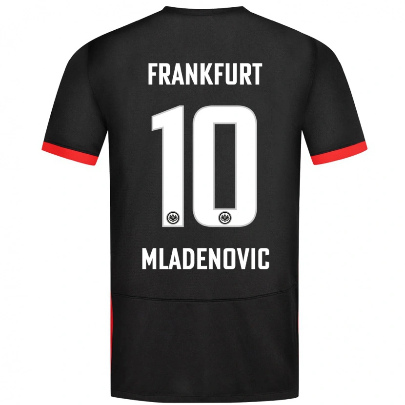 Danxen Kvinnor Marko Mladenovic #10 Svart Bortatröja Matchtröjor 2024/25 Tröjor T-Tröja