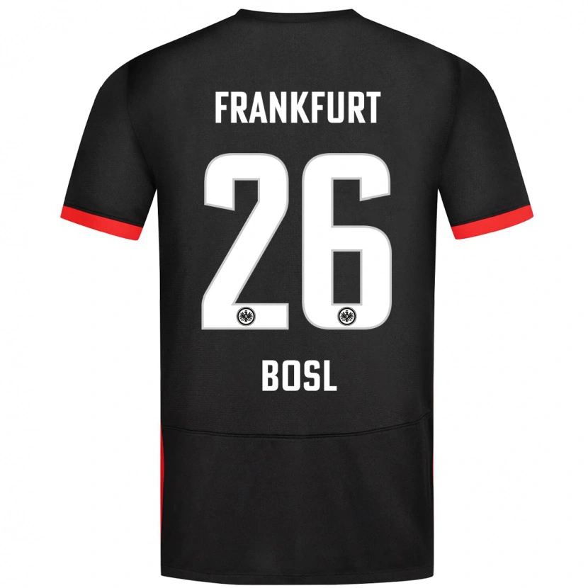 Danxen Kvinnor Cara Bosl #26 Svart Bortatröja Matchtröjor 2024/25 Tröjor T-Tröja