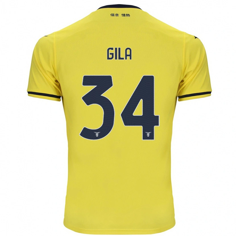 Danxen Kvinnor Mario Gila #34 Gul Bortatröja Matchtröjor 2024/25 Tröjor T-Tröja