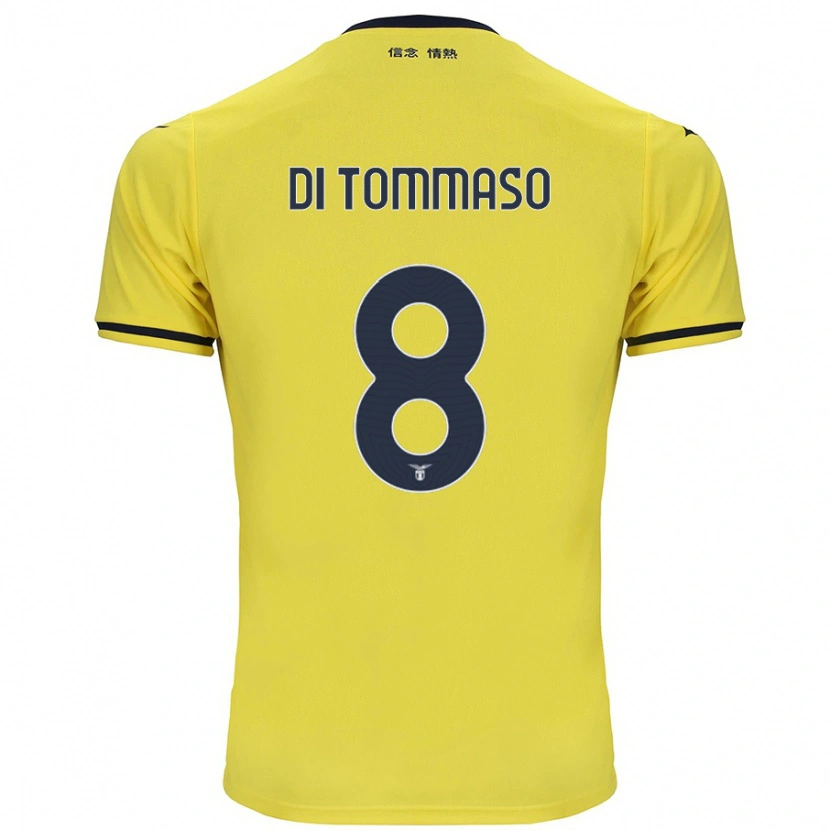Danxen Kvinnor Leonardo Di Tommaso #8 Gul Bortatröja Matchtröjor 2024/25 Tröjor T-Tröja