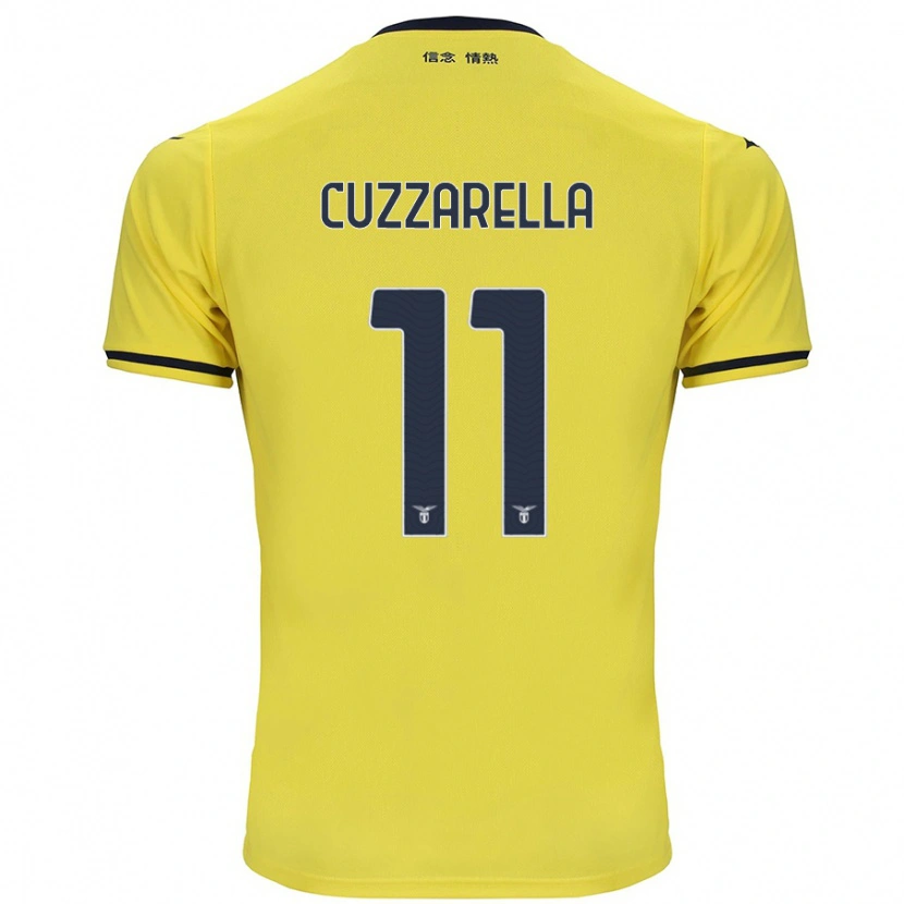 Danxen Kvinnor Cristian Cuzzarella #11 Gul Bortatröja Matchtröjor 2024/25 Tröjor T-Tröja
