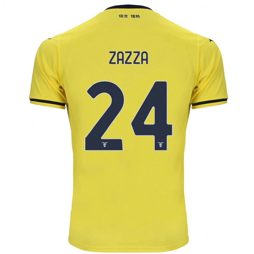 Danxen Kvinnor Matteo Zazza #24 Gul Bortatröja Matchtröjor 2024/25 Tröjor T-Tröja