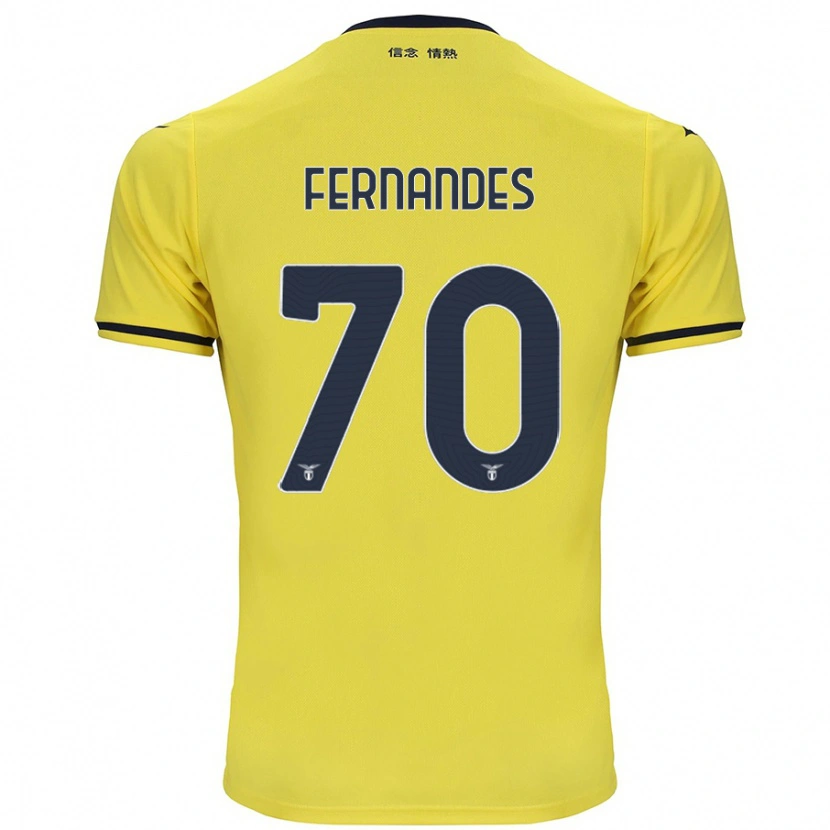Danxen Kvinnor Saná Fernandes #70 Gul Bortatröja Matchtröjor 2024/25 Tröjor T-Tröja
