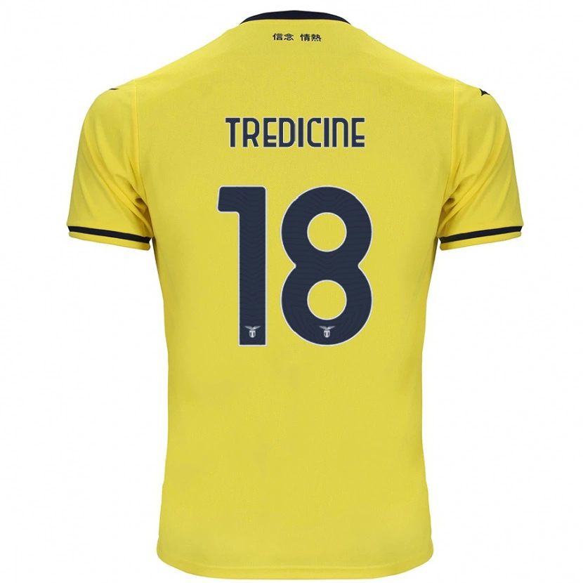 Danxen Kvinnor Manuel Tredicine #18 Gul Bortatröja Matchtröjor 2024/25 Tröjor T-Tröja