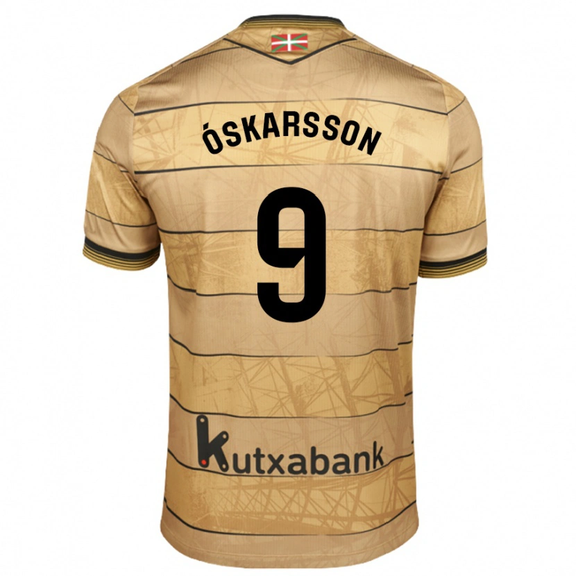 Danxen Kvinnor Orri Óskarsson #9 Vit Blå Bortatröja Matchtröjor 2024/25 Tröjor T-Tröja