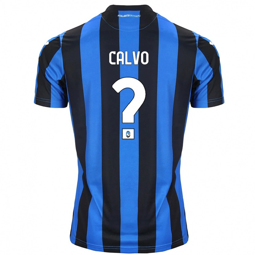 Danxen Barn Filippo Calvo #0 Blå Svart Hemmatröja Matchtröjor 2024/25 Tröjor T-Tröja
