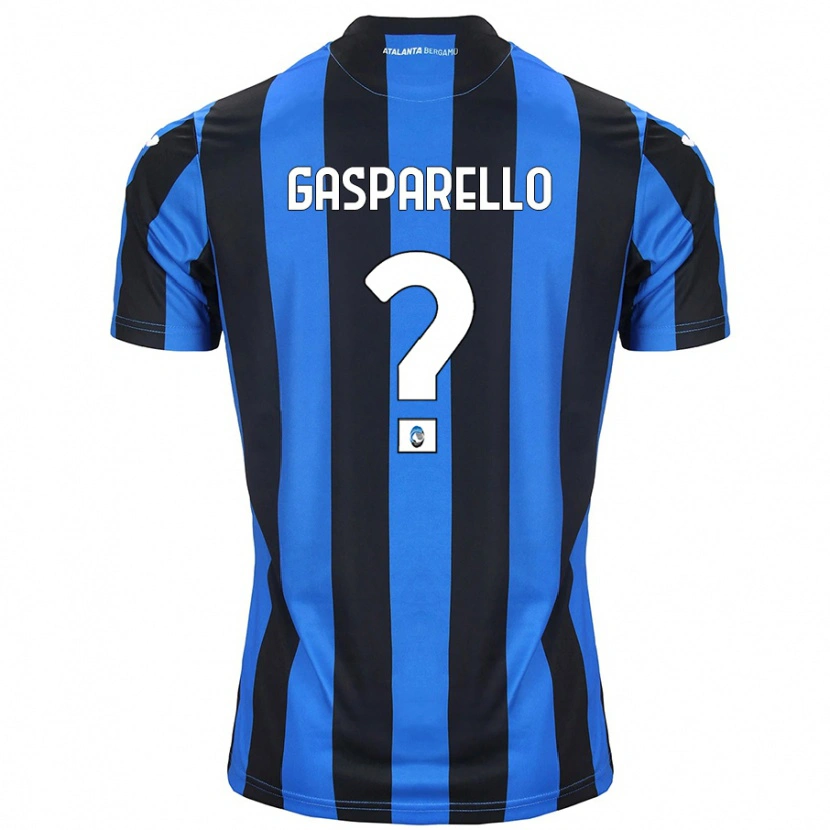 Danxen Barn Francesco Gasparello #0 Blå Svart Hemmatröja Matchtröjor 2024/25 Tröjor T-Tröja