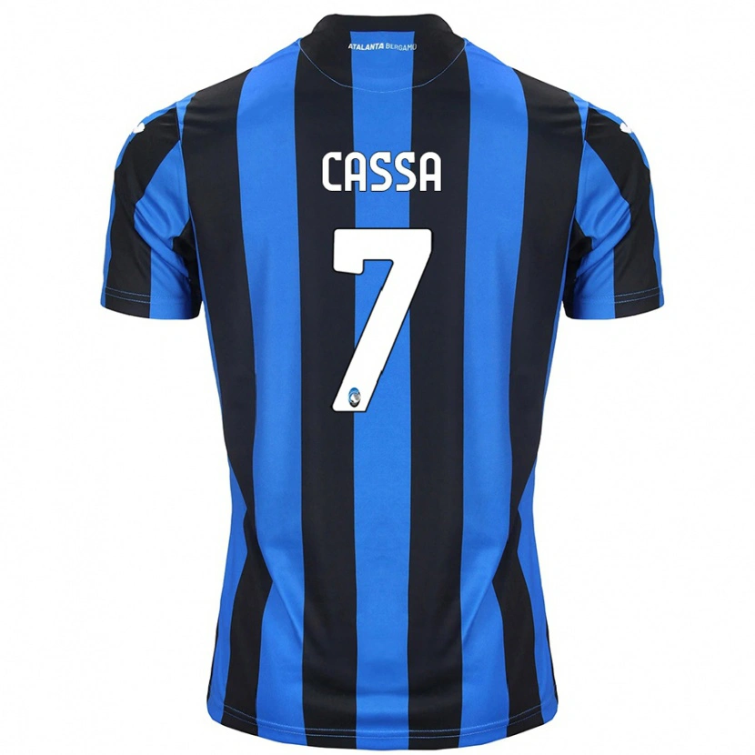 Danxen Barn Federico Cassa #7 Blå Svart Hemmatröja Matchtröjor 2024/25 Tröjor T-Tröja