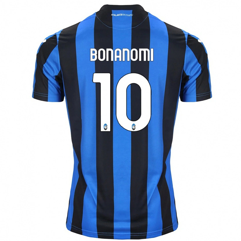 Danxen Barn Andrea Bonanomi #10 Blå Svart Hemmatröja Matchtröjor 2024/25 Tröjor T-Tröja