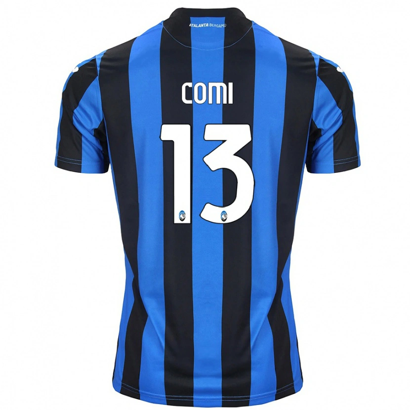 Danxen Barn Pietro Comi #13 Blå Svart Hemmatröja Matchtröjor 2024/25 Tröjor T-Tröja