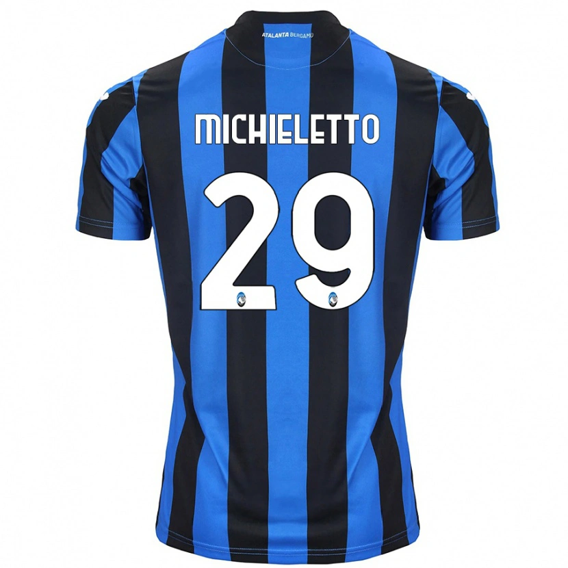 Danxen Barn Andrea Michieletto #29 Blå Svart Hemmatröja Matchtröjor 2024/25 Tröjor T-Tröja