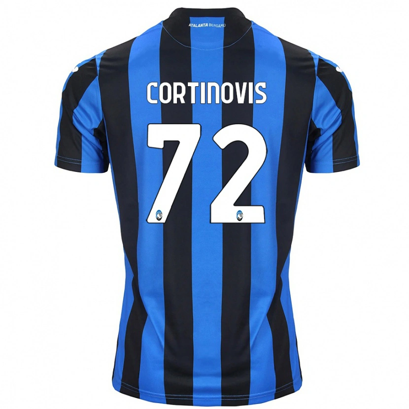 Danxen Barn Alessandro Cortinovis #72 Blå Svart Hemmatröja Matchtröjor 2024/25 Tröjor T-Tröja