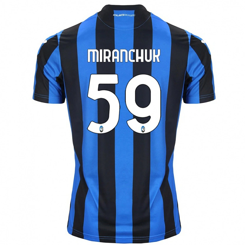 Danxen Barn Aleksey Miranchuk #59 Blå Svart Hemmatröja Matchtröjor 2024/25 Tröjor T-Tröja