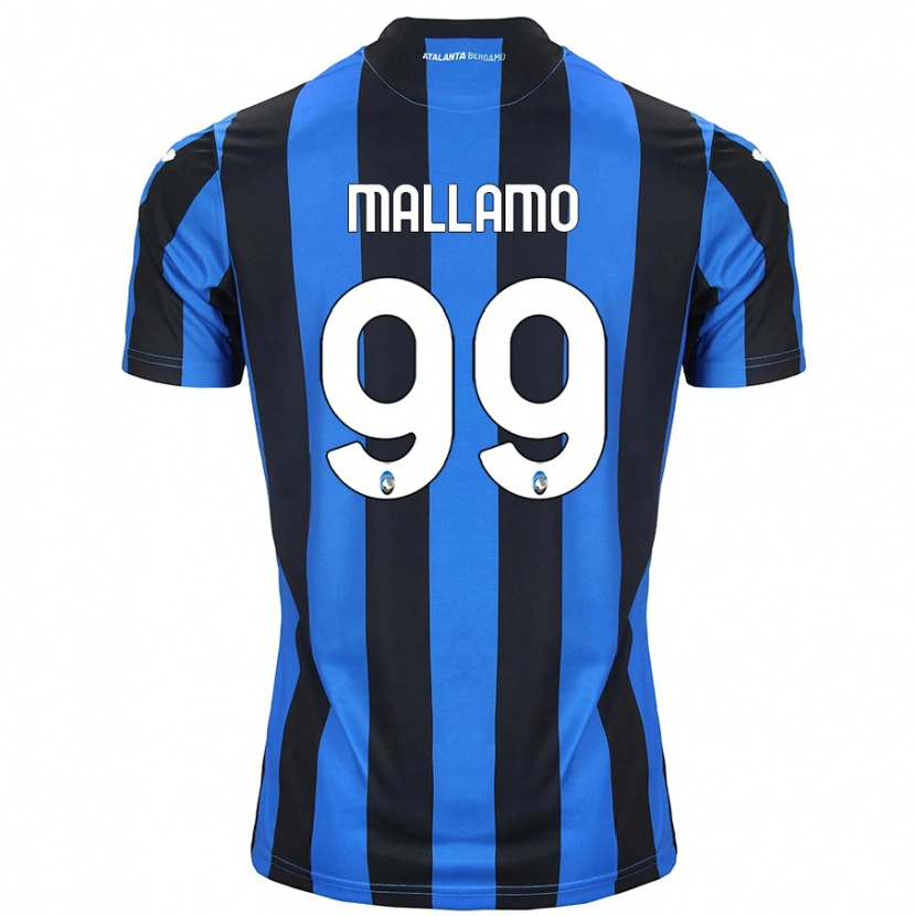 Danxen Barn Alessandro Mallamo #99 Blå Svart Hemmatröja Matchtröjor 2024/25 Tröjor T-Tröja