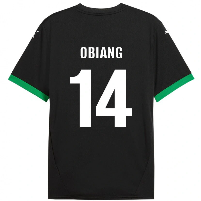 Danxen Barn Pedro Obiang #14 Svart Mörkgrön Hemmatröja Matchtröjor 2024/25 Tröjor T-Tröja
