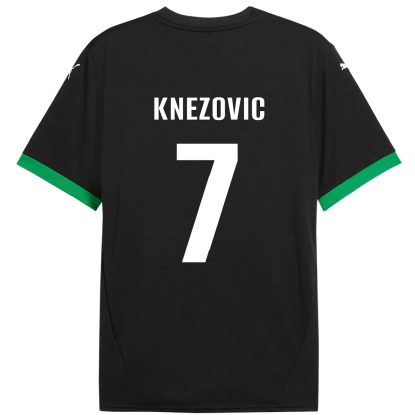 Danxen Barn Borna Knezovic #7 Svart Mörkgrön Hemmatröja Matchtröjor 2024/25 Tröjor T-Tröja
