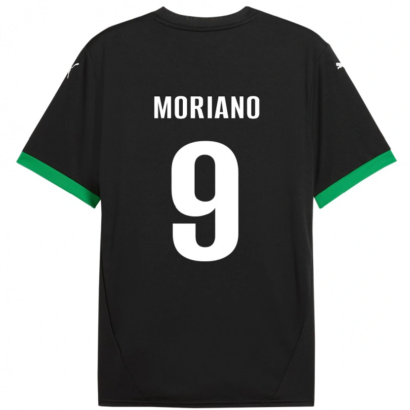 Danxen Barn Andrea Moriano #9 Svart Mörkgrön Hemmatröja Matchtröjor 2024/25 Tröjor T-Tröja