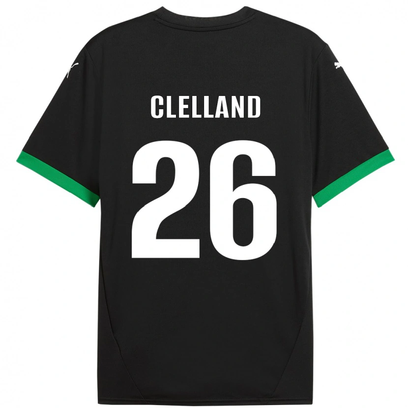 Danxen Barn Lana Clelland #26 Svart Mörkgrön Hemmatröja Matchtröjor 2024/25 Tröjor T-Tröja