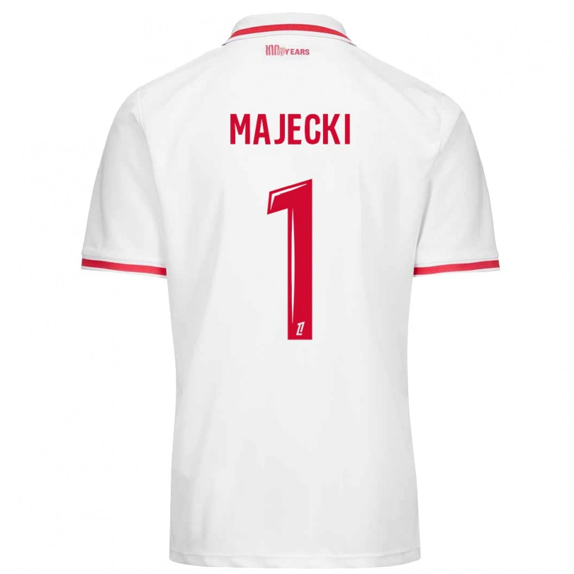 Danxen Barn Radoslaw Majecki #1 Vit Röd Hemmatröja Matchtröjor 2024/25 Tröjor T-Tröja