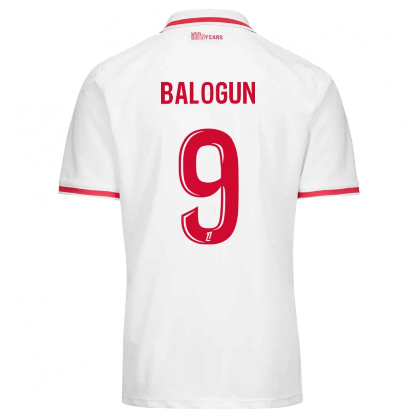 Danxen Barn Folarin Balogun #9 Vit Röd Hemmatröja Matchtröjor 2024/25 Tröjor T-Tröja