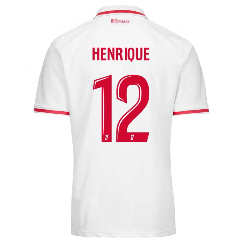 Danxen Barn Caio Henrique #12 Vit Röd Hemmatröja Matchtröjor 2024/25 Tröjor T-Tröja