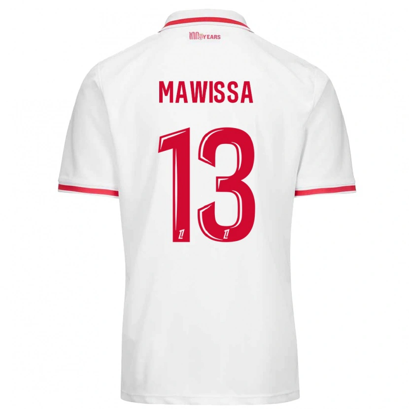 Danxen Barn Christian Mawissa #13 Vit Röd Hemmatröja Matchtröjor 2024/25 Tröjor T-Tröja