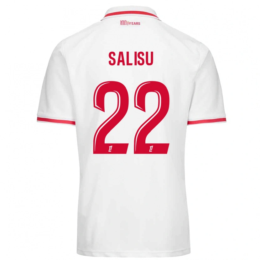 Danxen Barn Mohammed Salisu #22 Vit Röd Hemmatröja Matchtröjor 2024/25 Tröjor T-Tröja