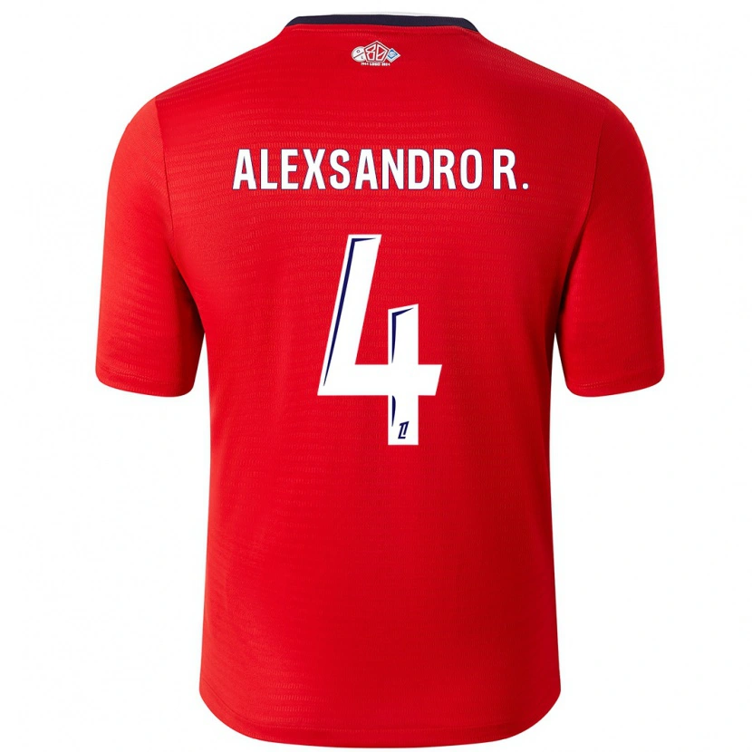 Danxen Barn Alexsandro #4 Röd Vit Hemmatröja Matchtröjor 2024/25 Tröjor T-Tröja