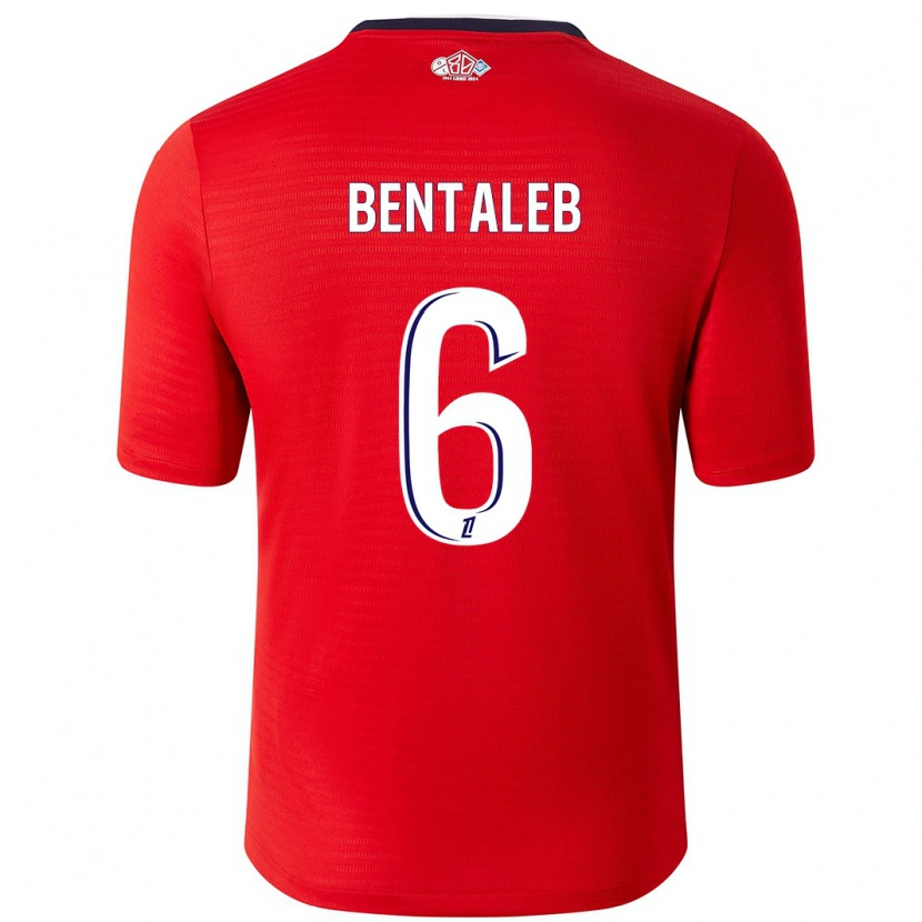 Danxen Barn Nabil Bentaleb #6 Röd Vit Hemmatröja Matchtröjor 2024/25 Tröjor T-Tröja