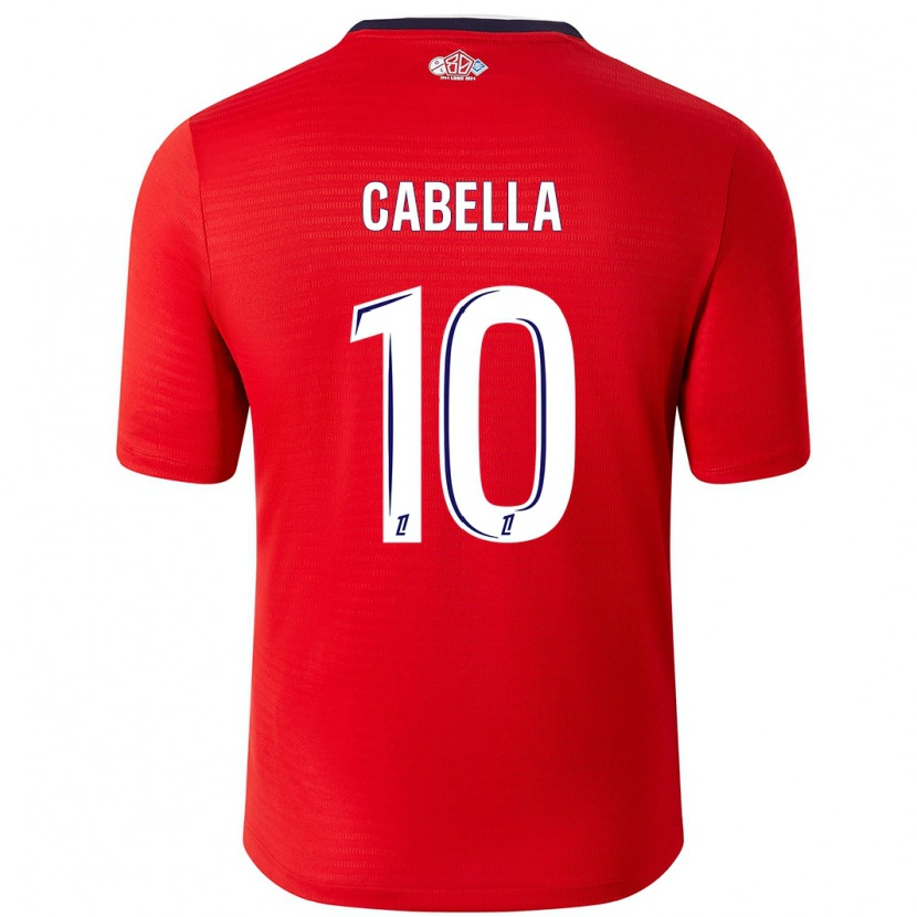 Danxen Barn Rémy Cabella #10 Röd Vit Hemmatröja Matchtröjor 2024/25 Tröjor T-Tröja