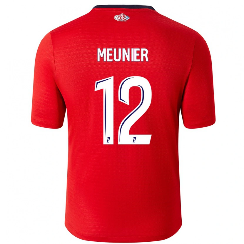 Danxen Barn Thomas Meunier #12 Röd Vit Hemmatröja Matchtröjor 2024/25 Tröjor T-Tröja