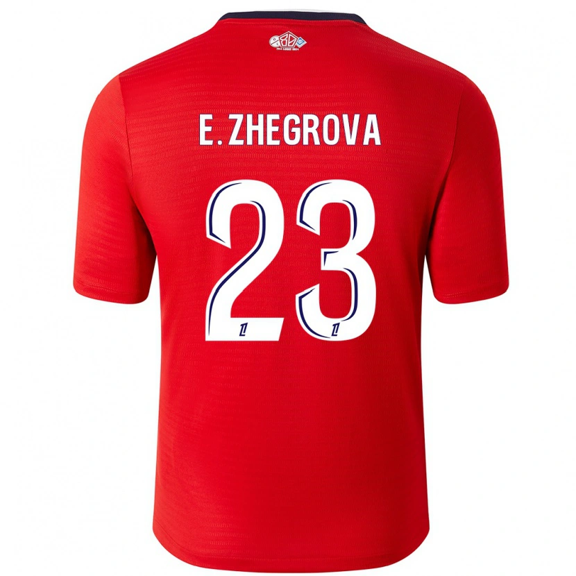 Danxen Barn Edon Zhegrova #23 Röd Vit Hemmatröja Matchtröjor 2024/25 Tröjor T-Tröja
